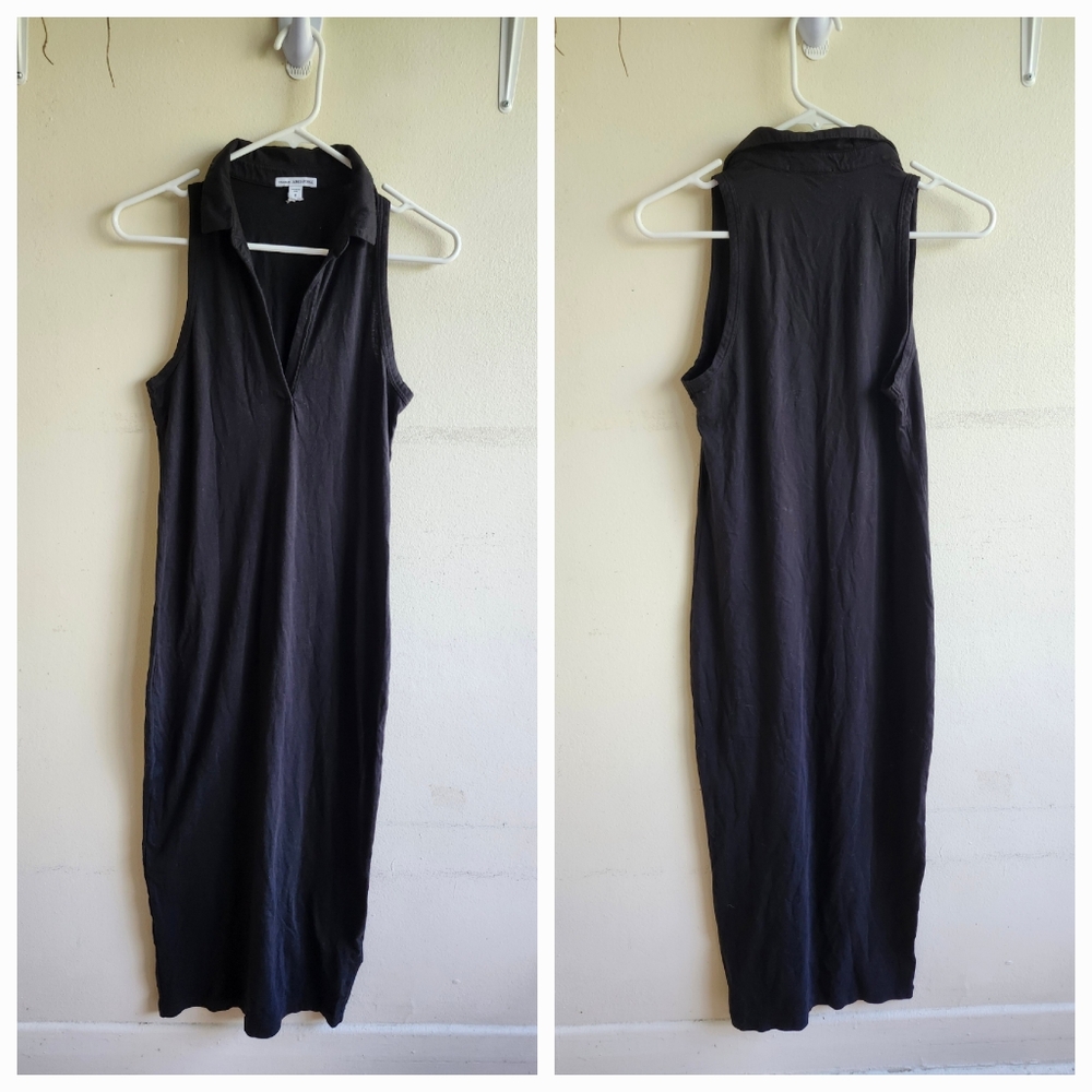 James Perse Cotton Maxi Sleeveless Dress, Sz.0